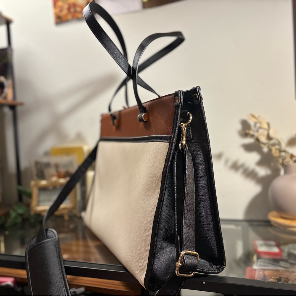 NWT LoveVook Professional Faux Leather Laptop Tote Bag - Picture 4 of 9